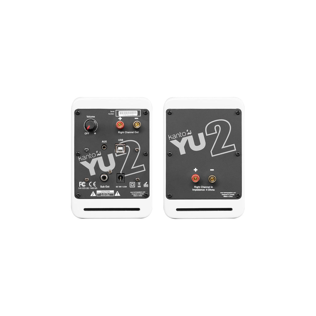 Kanto YU2 Powered Desktop Speakers Matte White