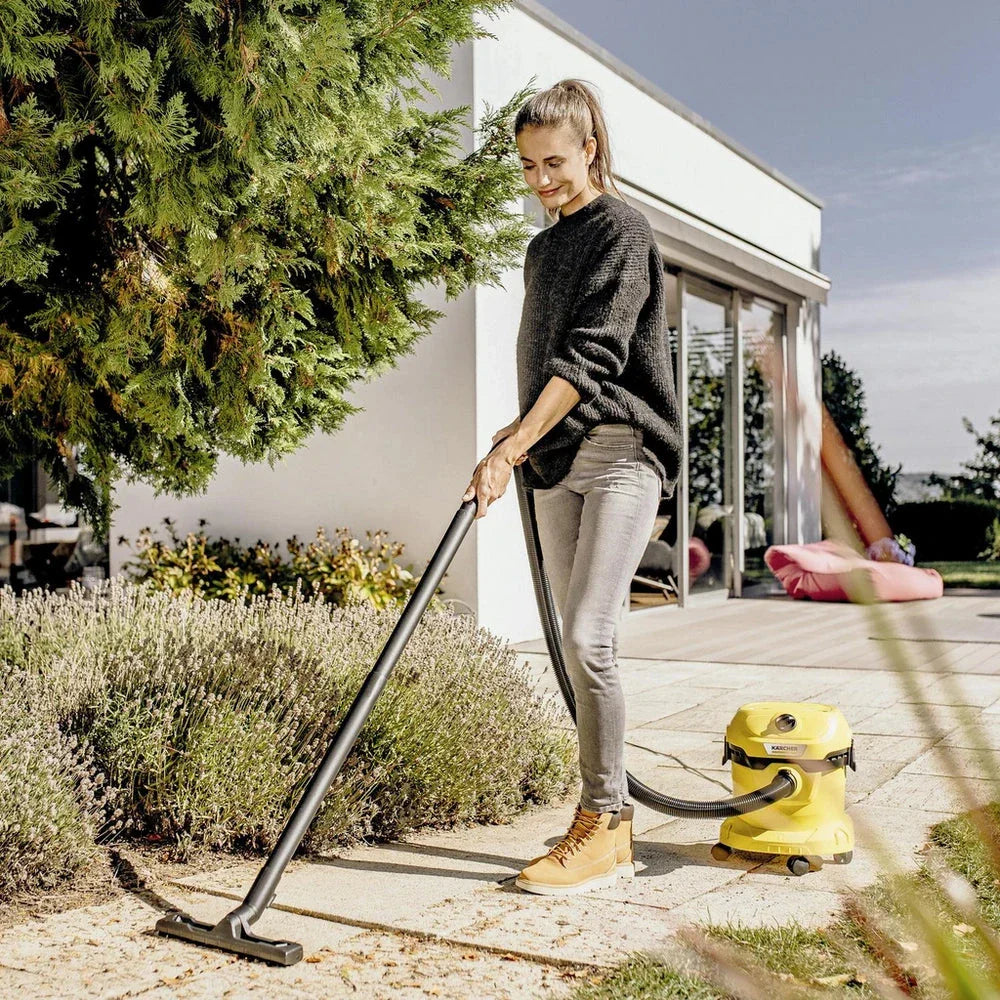 Karcher WD 2 Plus Wet and Dry Vacuum Cleaner - Yellow