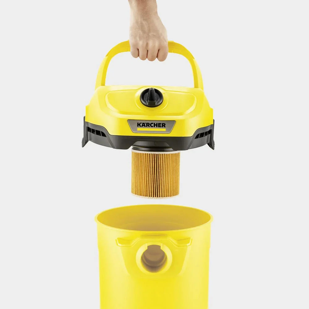 Karcher WD 2 Plus Wet and Dry Vacuum Cleaner - Yellow