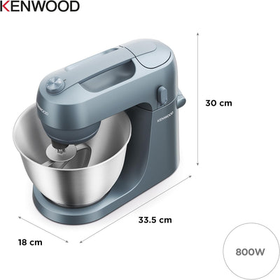 Kenwood KZM35.000GY Go Stand Mixer 4L Bowl 800W - Storm Blue