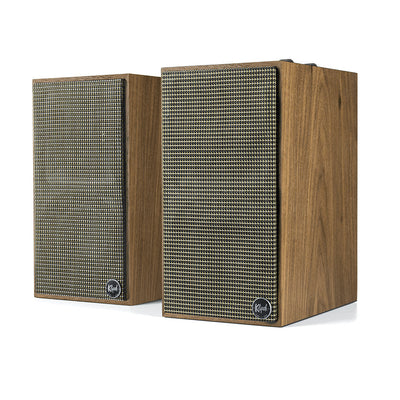 Klipsch The Fives Active Bookshelf Speakers Pair In Walnut