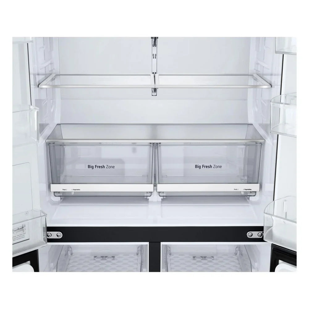 LG GMF960EV4E 646L NatureFRESH Plumbed American Style Fridge Freezer Black - E Rated