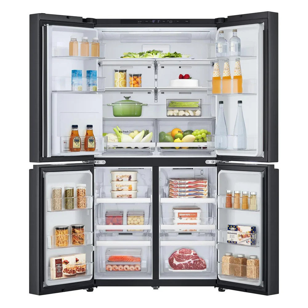 LG GMF960EV4E 646L NatureFRESH Plumbed American Style Fridge Freezer Black - E Rated
