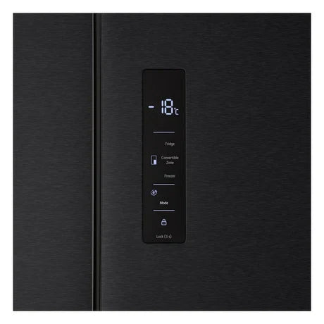LG GMM42ABBEH 191cm 600L American Style Fridge Freezer in Matte Black - E Rated