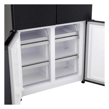 LG GMM42ABBEH 191cm 600L American Style Fridge Freezer in Matte Black - E Rated