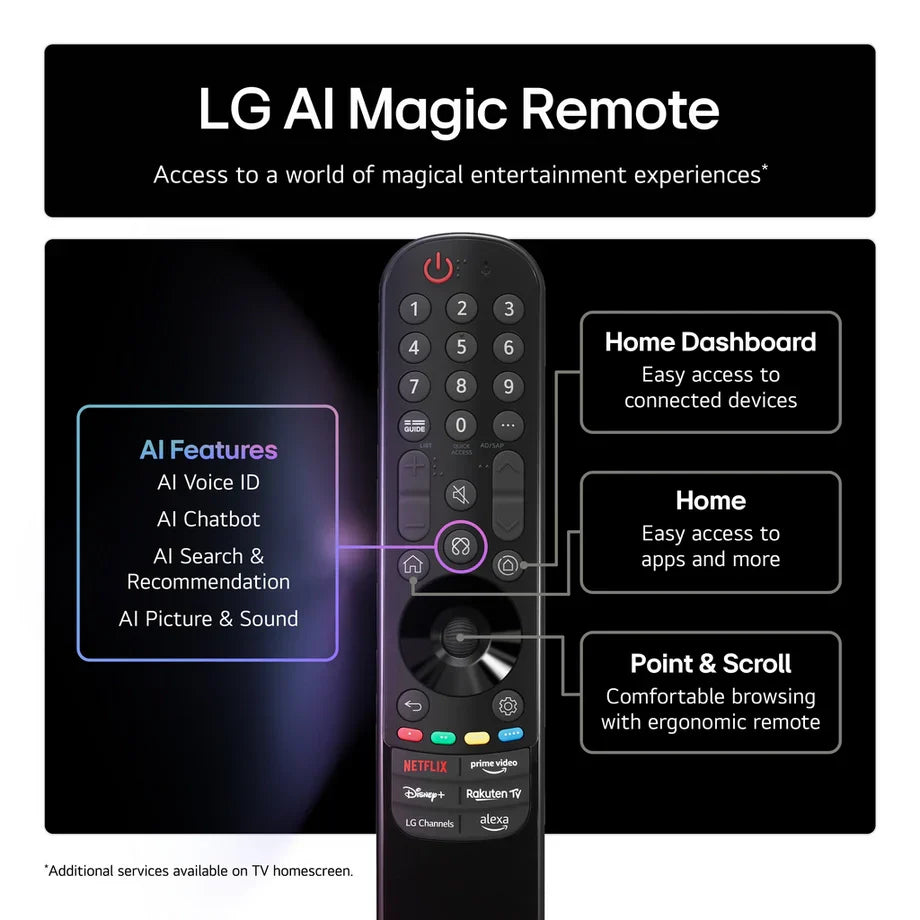 LG OLED55G54LW 55 Inch OLED evo AI G5 4K UHD HDR Smart TV with LG US90TY 5.1.3ch Soundbar Bundle