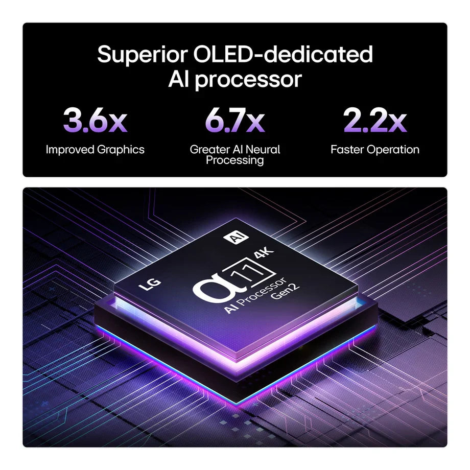 LG OLED55G54LW 55 Inch OLED evo AI G5 OLEDG54LW 4K Ultra HD HDR Smart TV - Wall mount version
