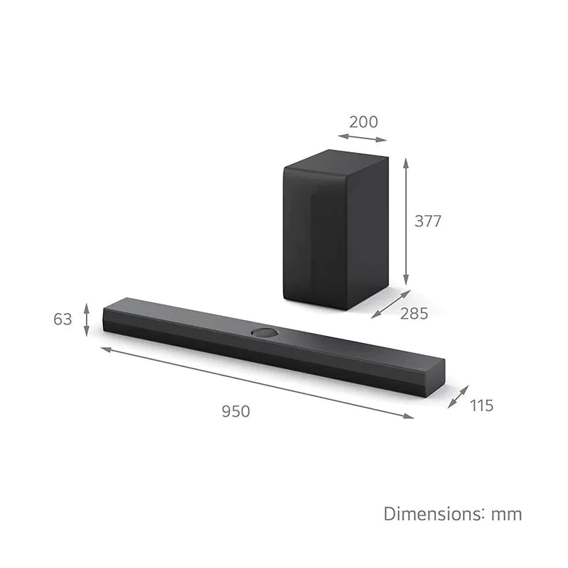 LG US70TY 3.1.1 ch Dolby Atmos Soundbar & Subwoofer - Clearance