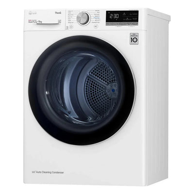 LG V7 FDV709W WiFi Connected 9kg DUAL Inverter Heat Pump Tumble Dryer White A++ Rated