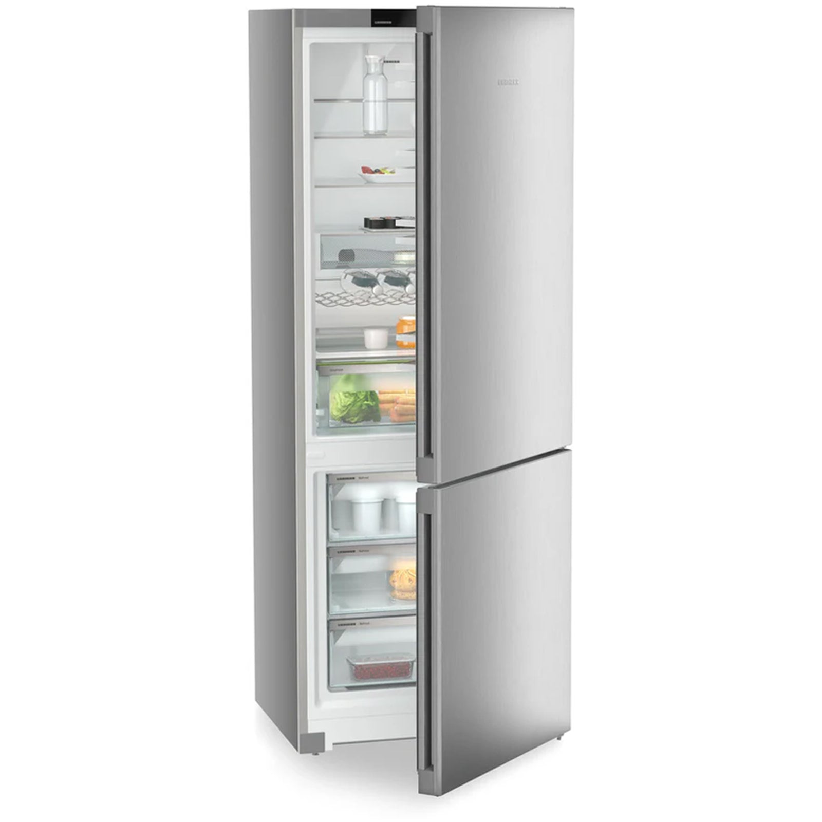 Liebherr Plus CNSFA7723 No Frost Easy Fresh Fridge Freezer Silver