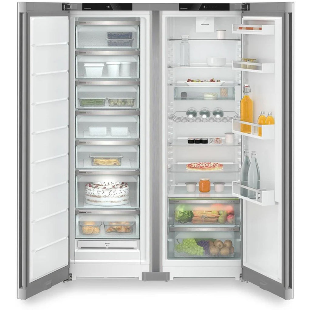 Liebherr XRFSF5220 677L Freestanding No Frost Side by Side Fridge Freezer in Stainless Steel
