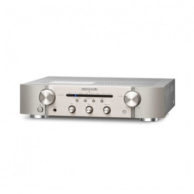 Marantz PM6007 Integrated Amp & CD6007 CD Player Silver with Bowers & Wilkins 606 S3 Speakers White