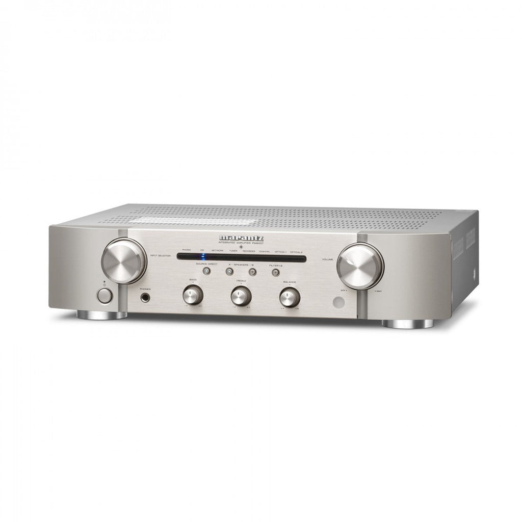 Marantz PM6007 Integrated Amplifier Silver with Klipsch R-60M Bookshelf Speakers Pair HiFi Package