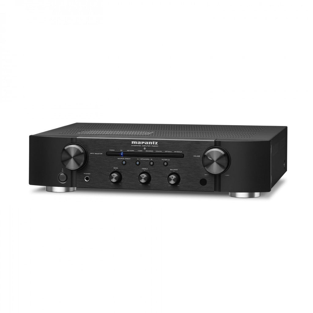 Marantz PM6007 Integrated Amplifier with Wharfedale Diamond 12.1i Bookshelf Speakers Pair Black HiFi Package