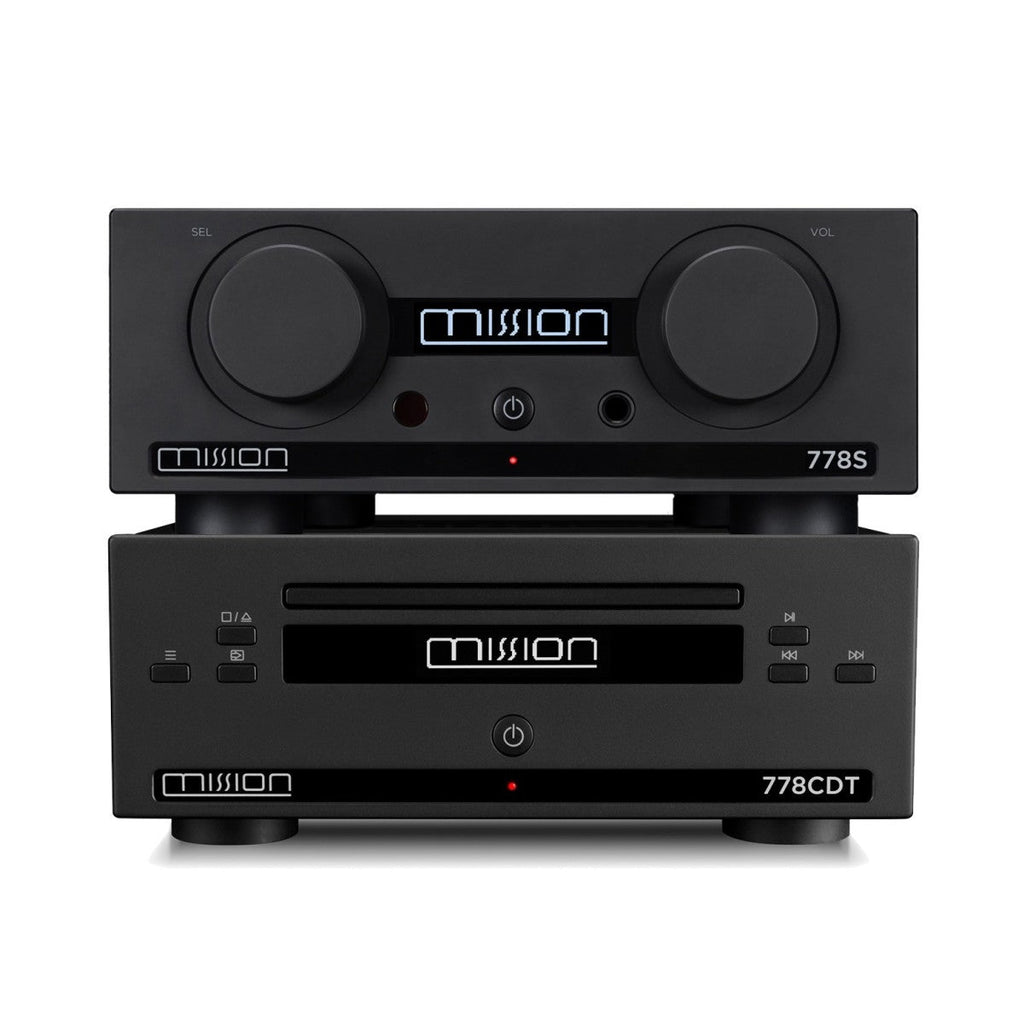 Mission 778S Network Music Streamer and 778CDT CD Transport Hi-Fi Bundle - Black