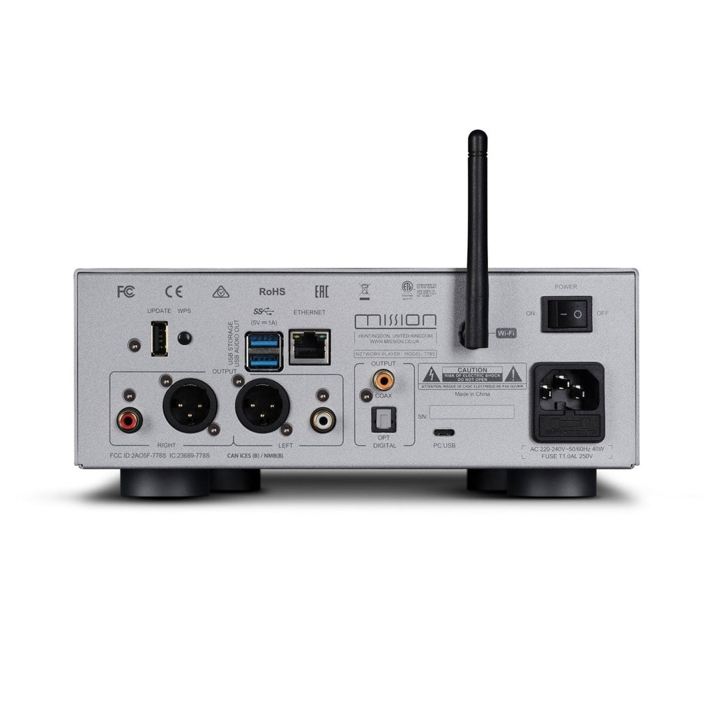 Mission 778S Network Music Streamer and 778CDT CD Transport Hi-Fi Bundle - Silver