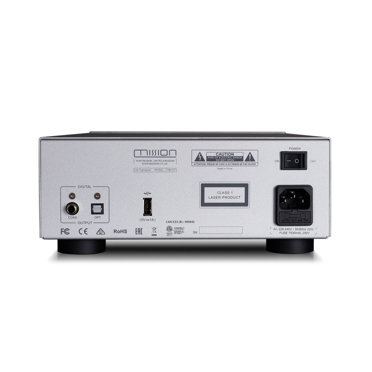 Mission 778S Network Music Streamer and 778CDT CD Transport Hi-Fi Bundle - Silver