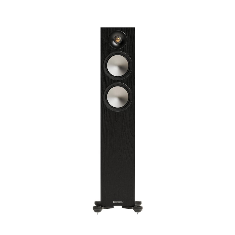 Mission 778X Integrated Amplifier Black with Monitor Audio Bronze 300 7G Floorstanding Speakers Walnut Pair HiFi Package
