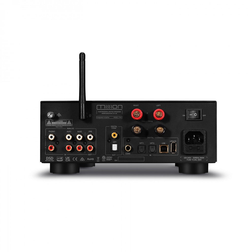 Mission 778X Integrated Amplifier with Bowers & Wilkins 607 S3 Bookshelf Speakers Pair - Black
