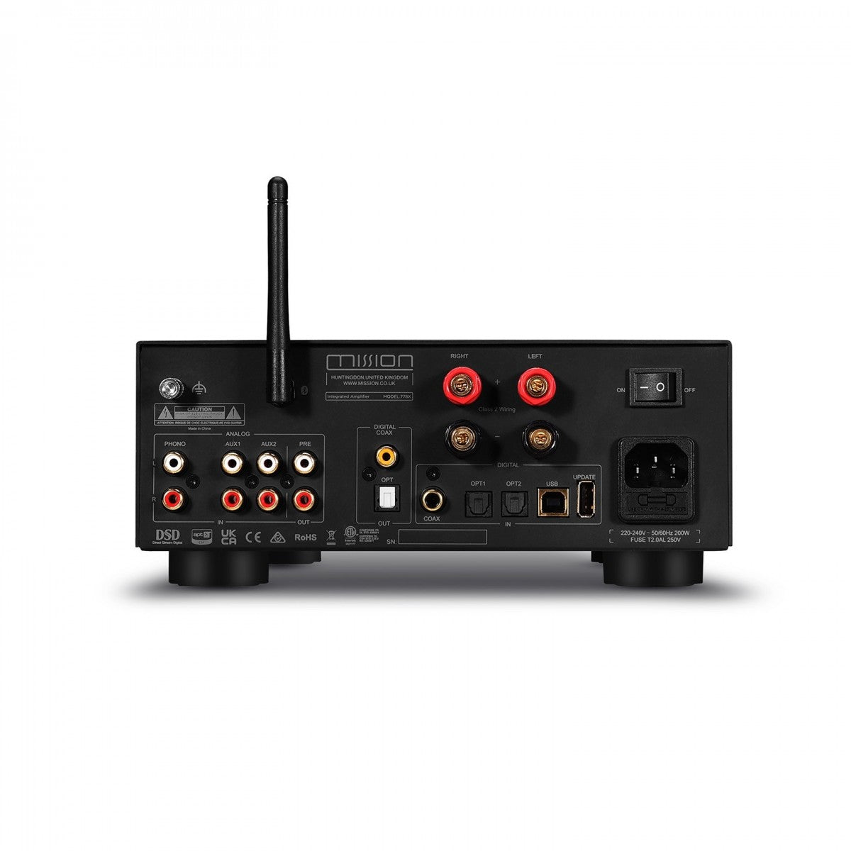 Mission 778X Stereo Amplifier and 778CDT CD Transport HiFi Bundle - Black