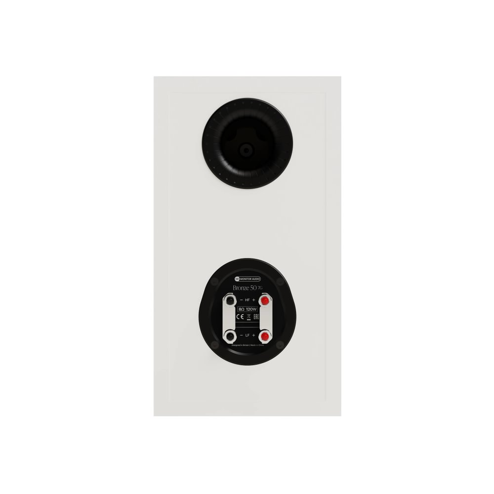 Monitor Audio Bronze 50 7G Two-Way Bookshelf Speakers Pair White