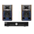 Musical Fidelity B1xi Integrated Amplifier with JBL 4309 Studio Monitor Bookshelf Speakers Walnut Pair