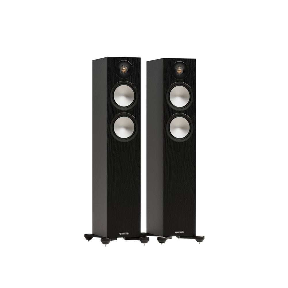 Musical Fidelity B1xi Integrated Amplifier with Monitor Audio Bronze 300 7G Floorstanding Speakers Pair Black