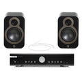 Musical Fidelity B1xi Integrated Amplifier with Q Acoustics 3020c Bookshelf Speakers Pair Black