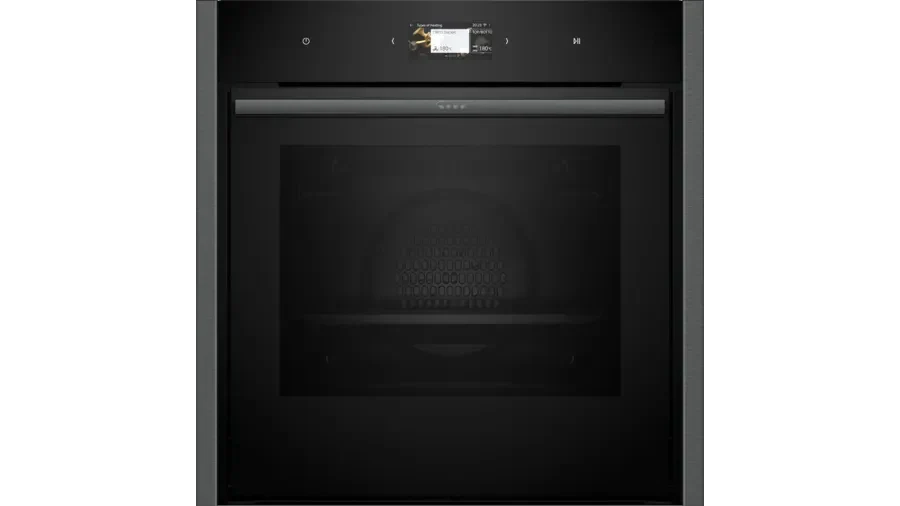Neff B64CS71G0B N90 Slide and Hide Built-In Electric Single Oven Graphite