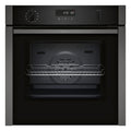 Neff B6ACH7AG7B N50 Slide & Hide Wifi Connected 60cm Built In Electric Single Oven with Pyrolytic Cleaning Graphite A+ Rated