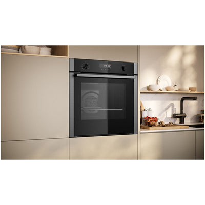 Neff B6ACH7AN7B N50 Slide and Hide Built In Self Cleaning Single Electric Oven Stainless steel