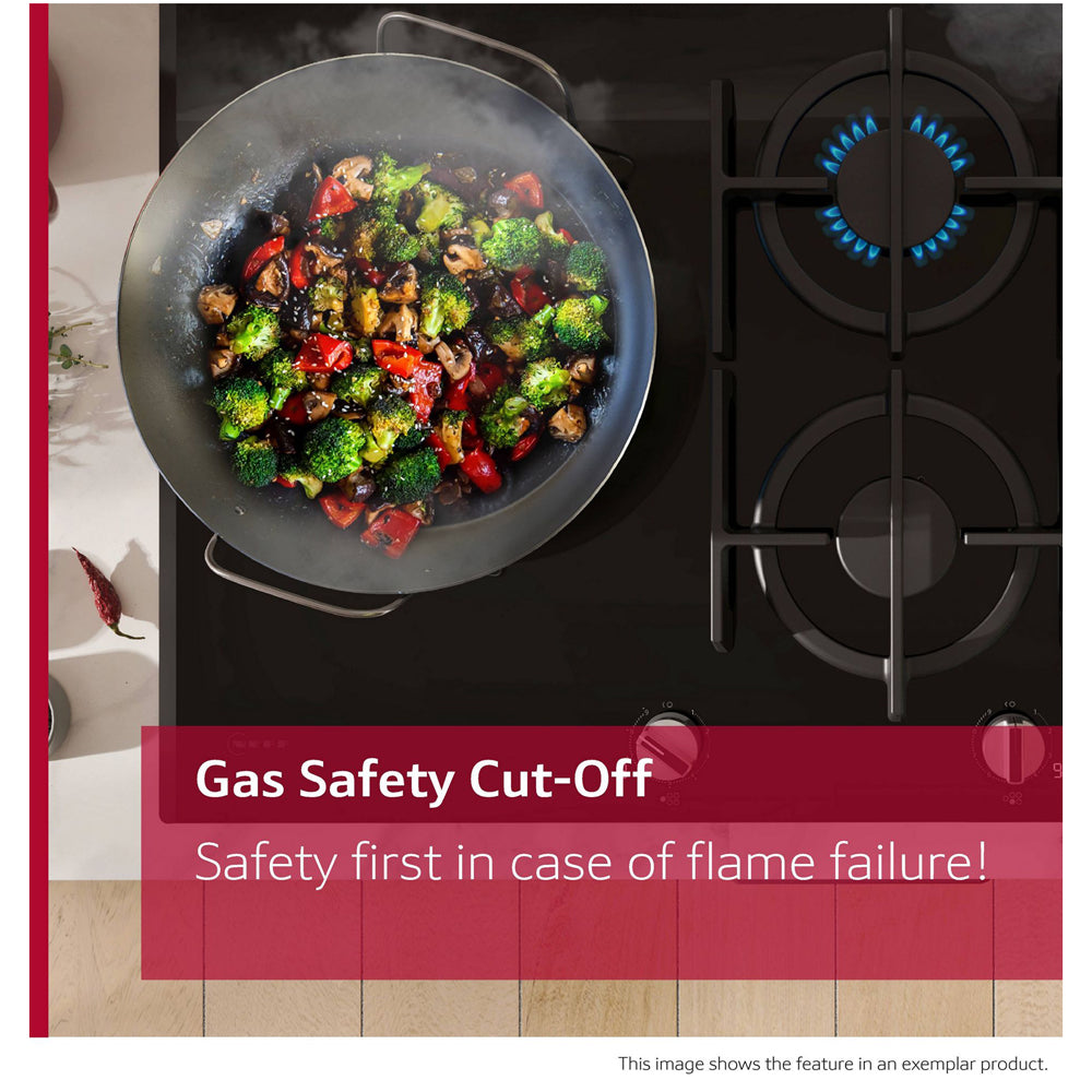 Neff T26BKP6N0 N30 60cm Stainless Steel Gas Hob