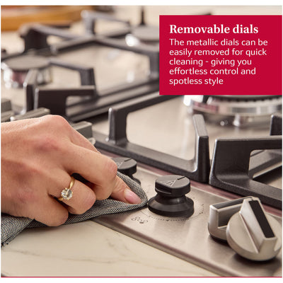 Neff T27CIQ8N0 N70 Flame Select 75cm Stinless Steel Gas Hob