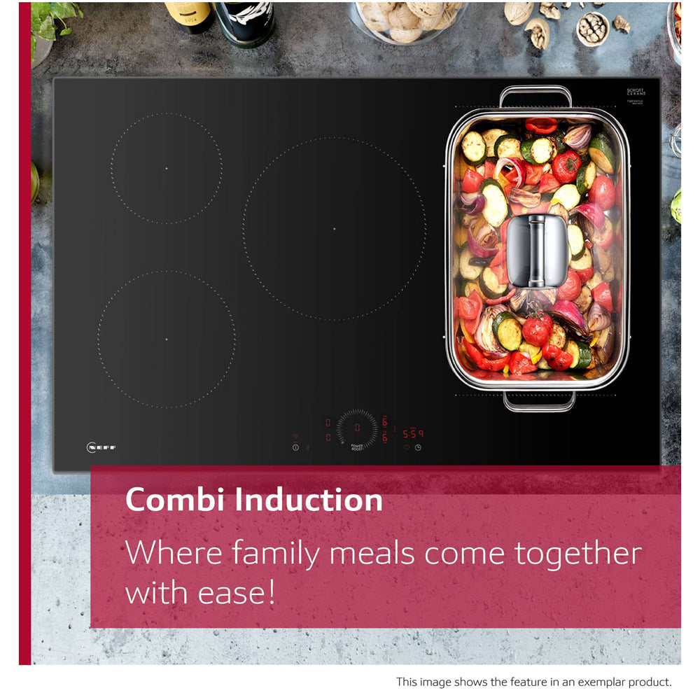 Neff T58PHW1L0 N70 80cm Flush line Combi Zone Induction Hob