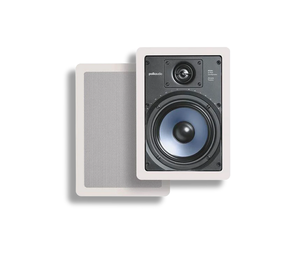 Polk RC65I High-Quality In-Ceiling Stereo Speakers Pair with 6.5 inch Drivers white