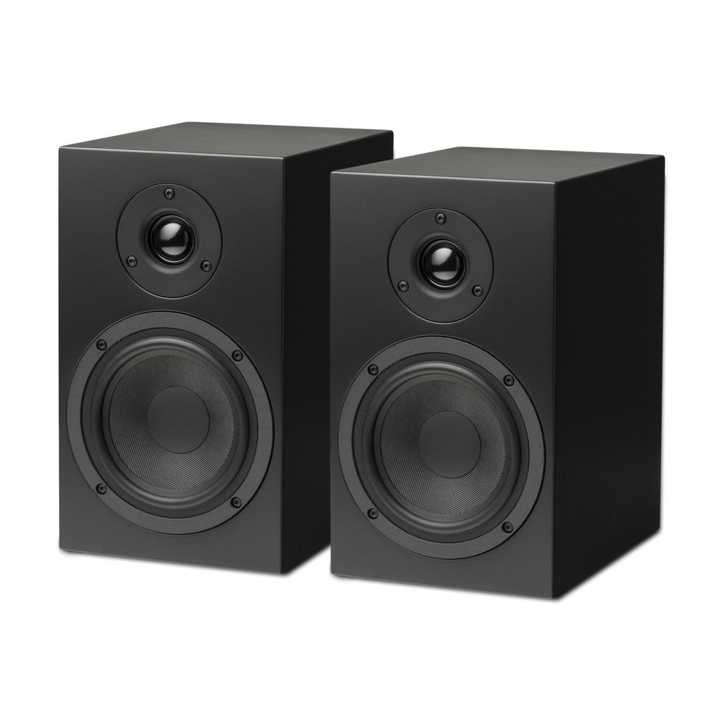 Pro-Ject Colourful Audio System 2 with Debut EVO 2 Turntable MaiA S3 Amplifier and Speaker Box 5 S2 Speakers - Satin Black