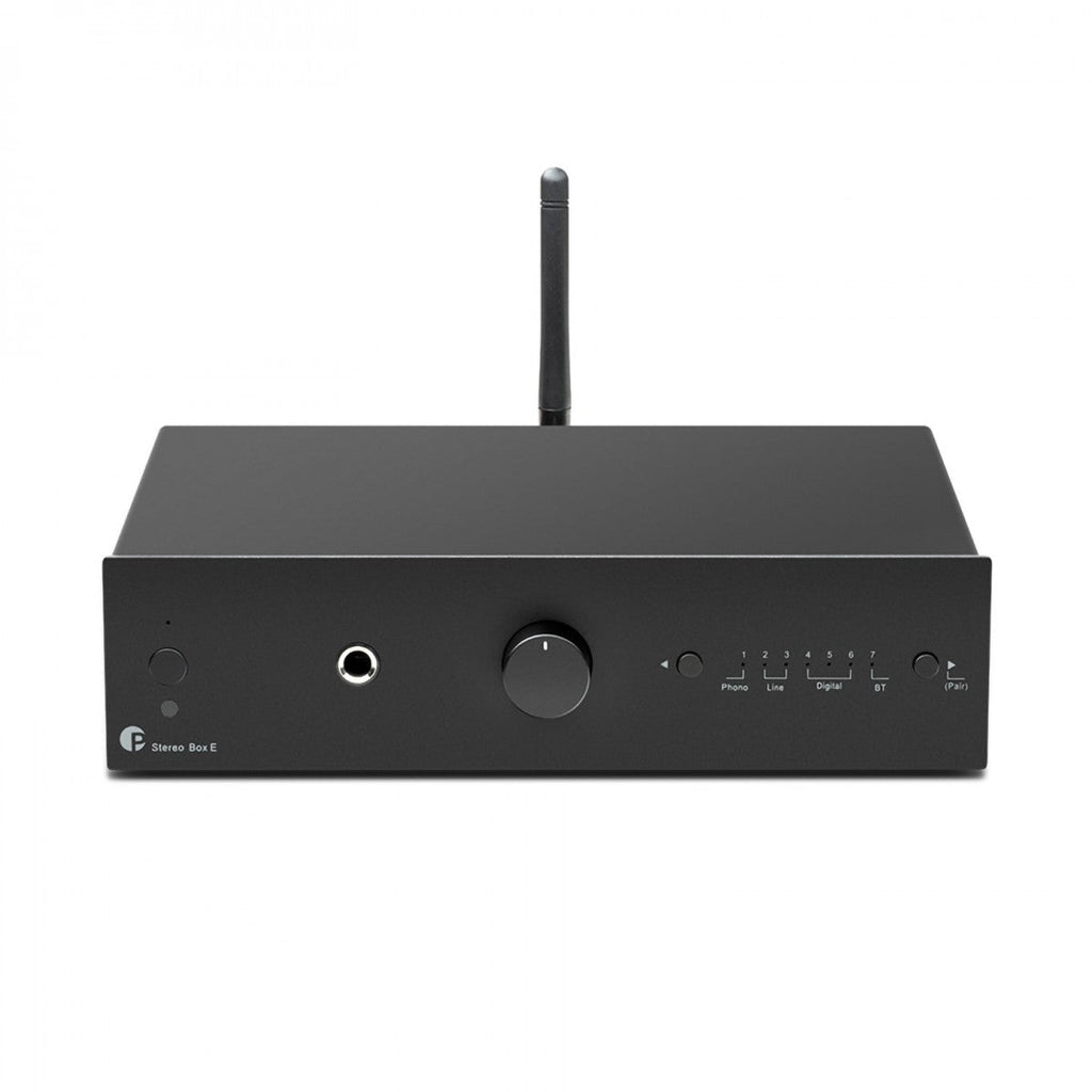 Pro-Ject Stereo Set E1 All-In-One Hi-Fi Set including E1 Turntable with Stereo Box E Integrated Amp and Speaker Box 5E Speakers - Walnut