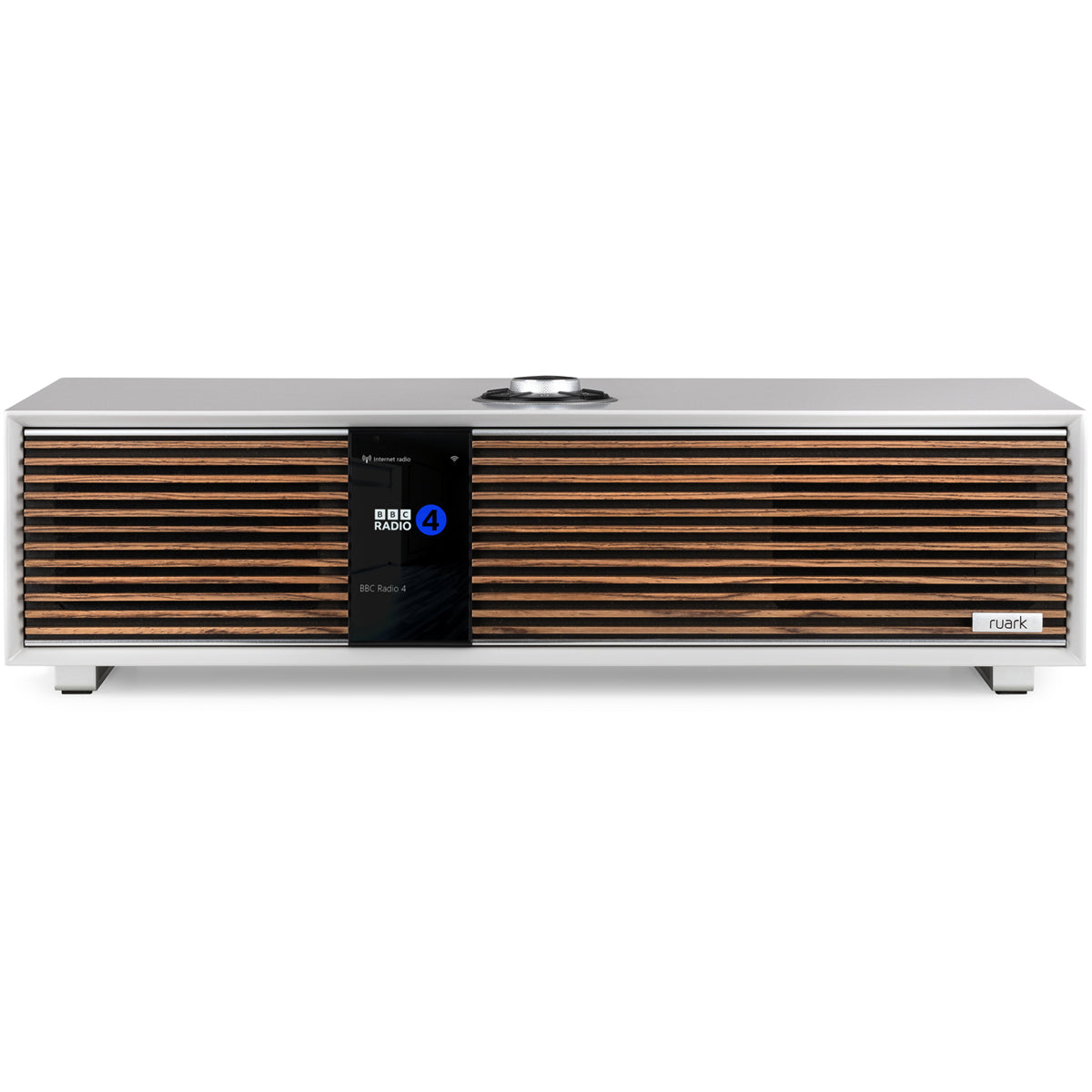 Pro-Ject T1 EVO Phono Belt-Driven Turntable White and Ruark R410 Integrated Wireless Music System Grey HiFi Package