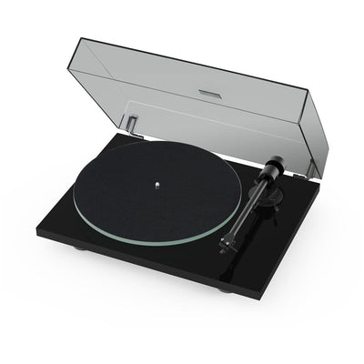 Pro-Ject T1 EVO Phono Turntable and Ruark MR1 MK3 Active Bluetooth Speakers with Built-in MM Phono Preamp Black