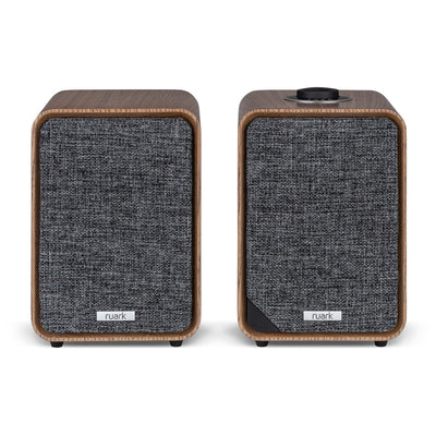 Pro-Ject T1 EVO Standard Turntable and Ruark MR1 MK3 Active Bluetooth Speakers with Built-in MM Phono Preamp Walnut