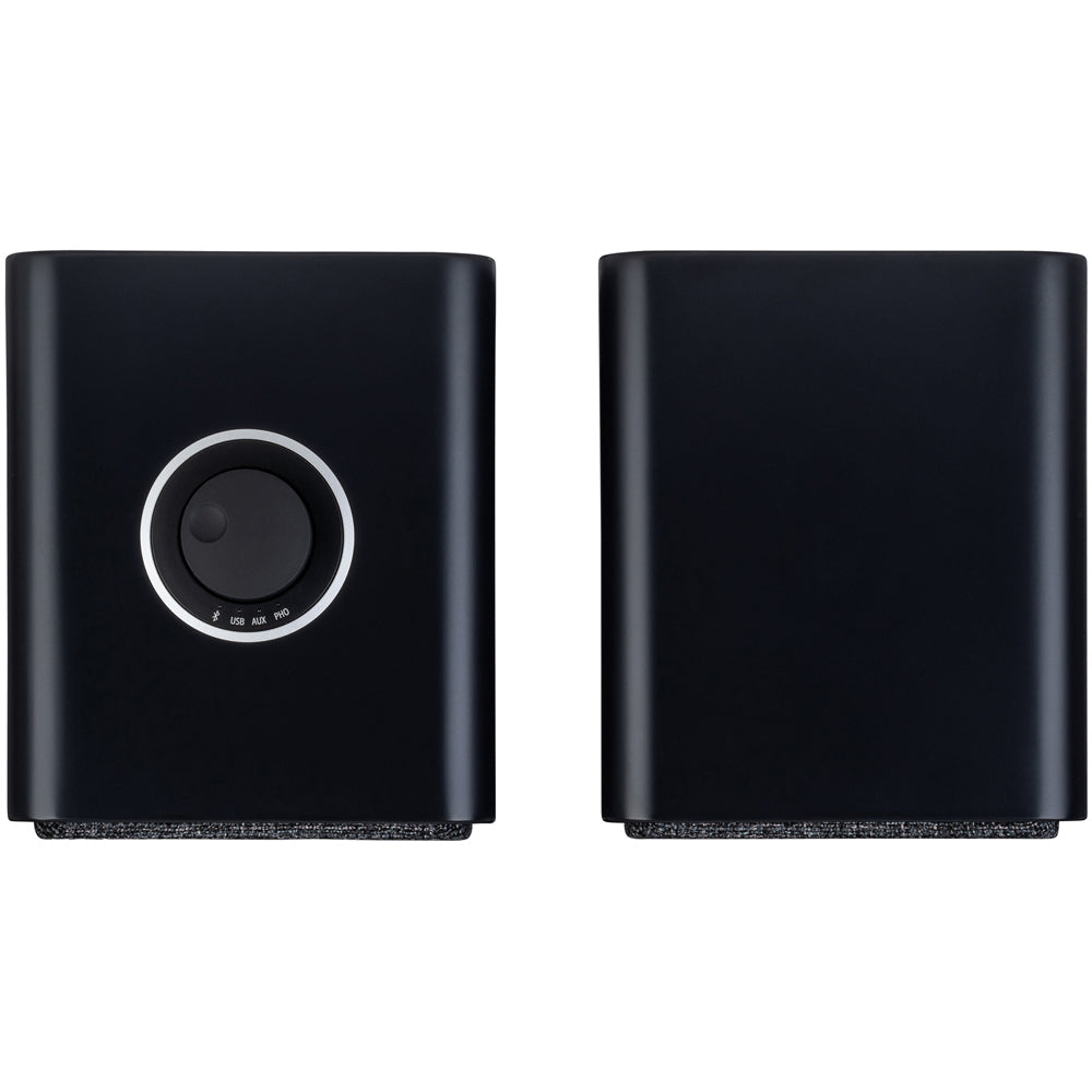 Pro-Ject T1 EVO Standard Turntable and Ruark MR1 MK3 Active Bluetooth Speakers with Built-in MM Phono Preamp Black