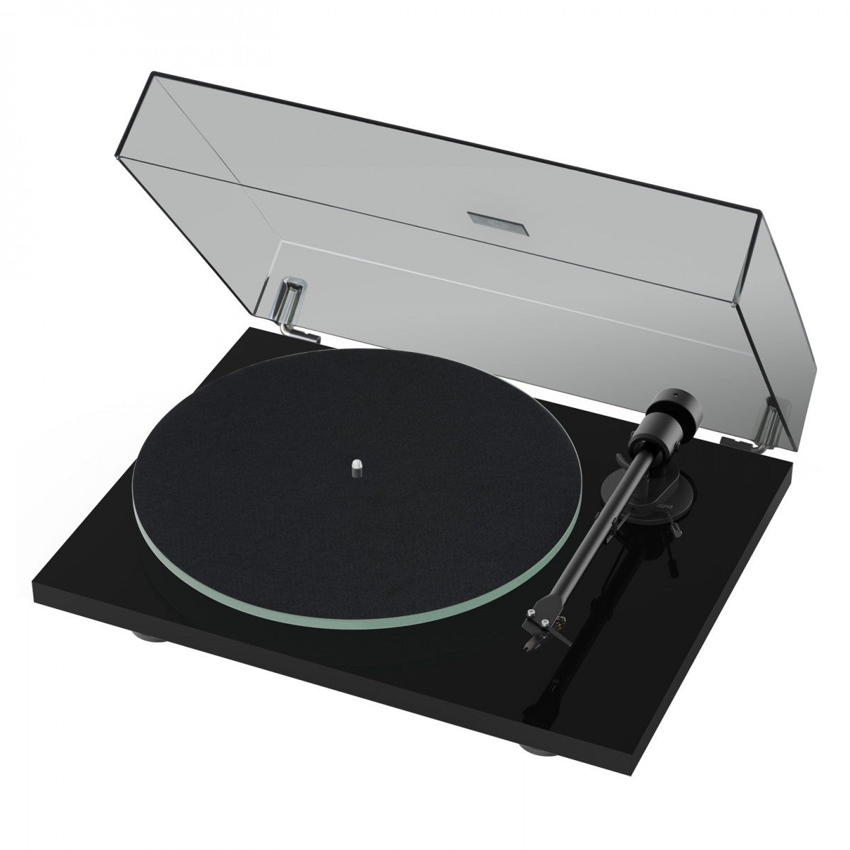 Pro-Ject T1 EVO Standard Turntable and Ruark MR1 MK3 Active Bluetooth Speakers with Built-in MM Phono Preamp Black