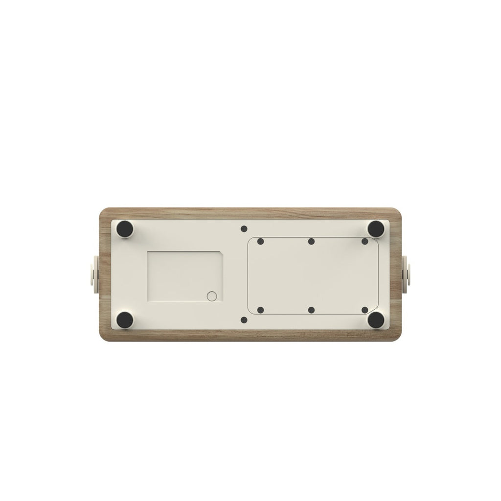 Pure Classic Aura Portable Bluetooth Speaker with Ambient Lighting - Cotton White Oak
