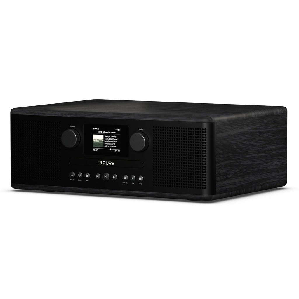 Pure Classic C-D6i All in One Internet Radio with DAB+ FM Bluetooth CD Player Stereo Sound System Black