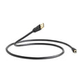 QED QE6901 Performance USB A to B Cable 1.5M Graphite