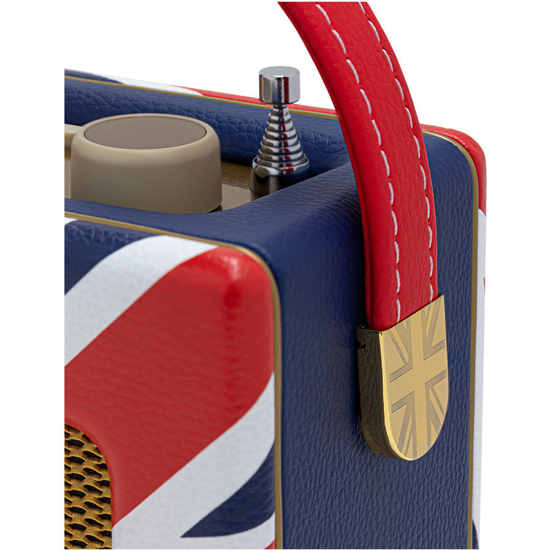 Roberts Revival Uno BT DAB DAB+ FM Radio with 2 Alarms and line out in Union Jack Bluetooth Limited Edition Open Box Clearance