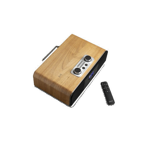 Roberts Stylus Luxe Direct Drive Turntable and Blutune 300L DAB+ BT CD USB Sound System Wood HiFi Package