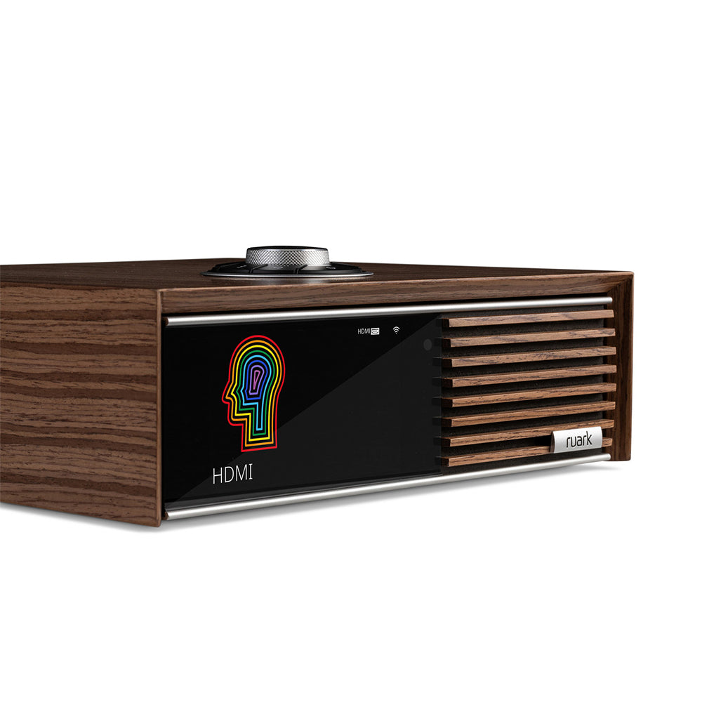 Ruark R610 Music Console Fused Walnut with Klipsch R-60M Bookshelf Speakers Pair HiFi Package