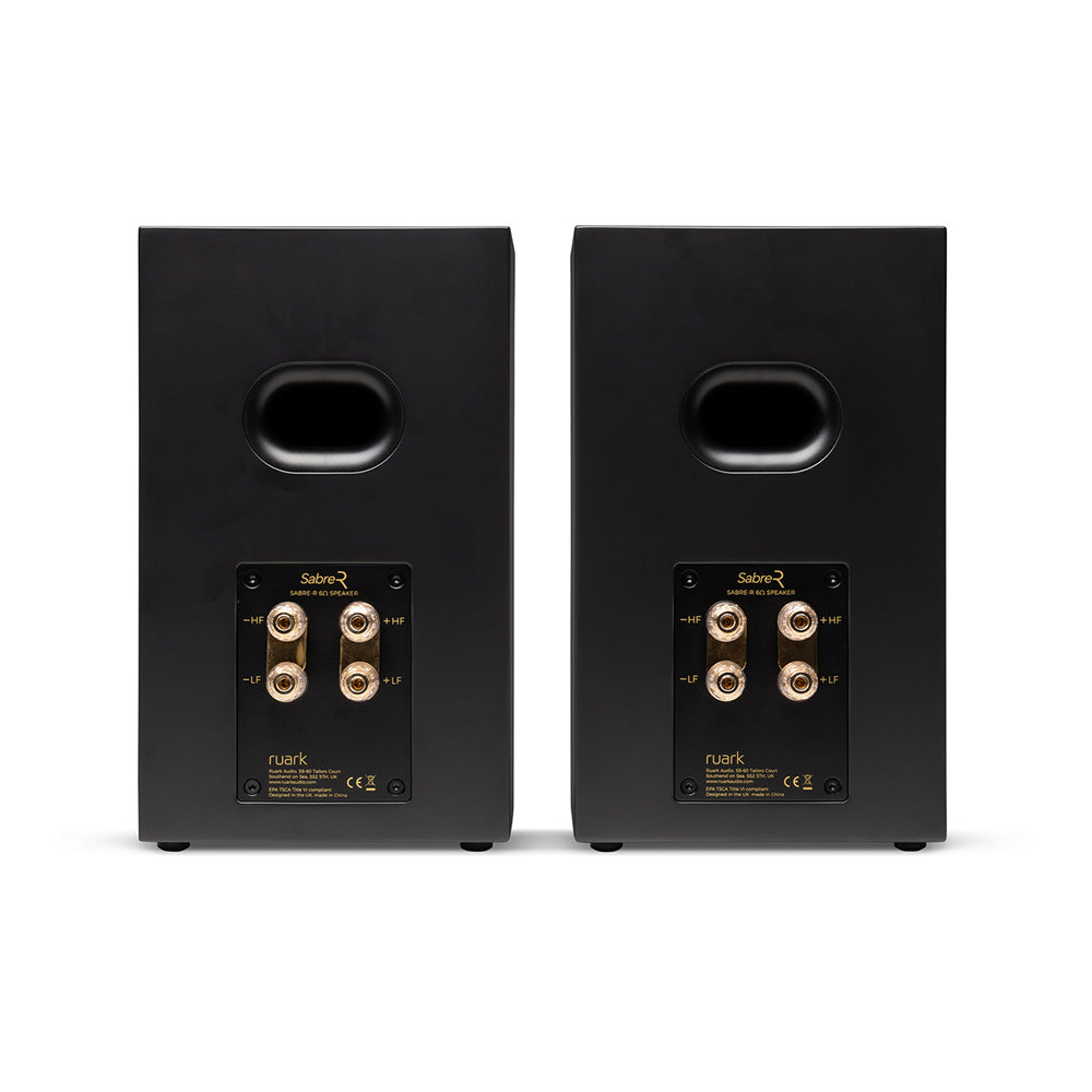 Ruark R610 Music Console & Sabre-R Bookshelf Speakers Pair Charcoal with R-CD100 CD Player