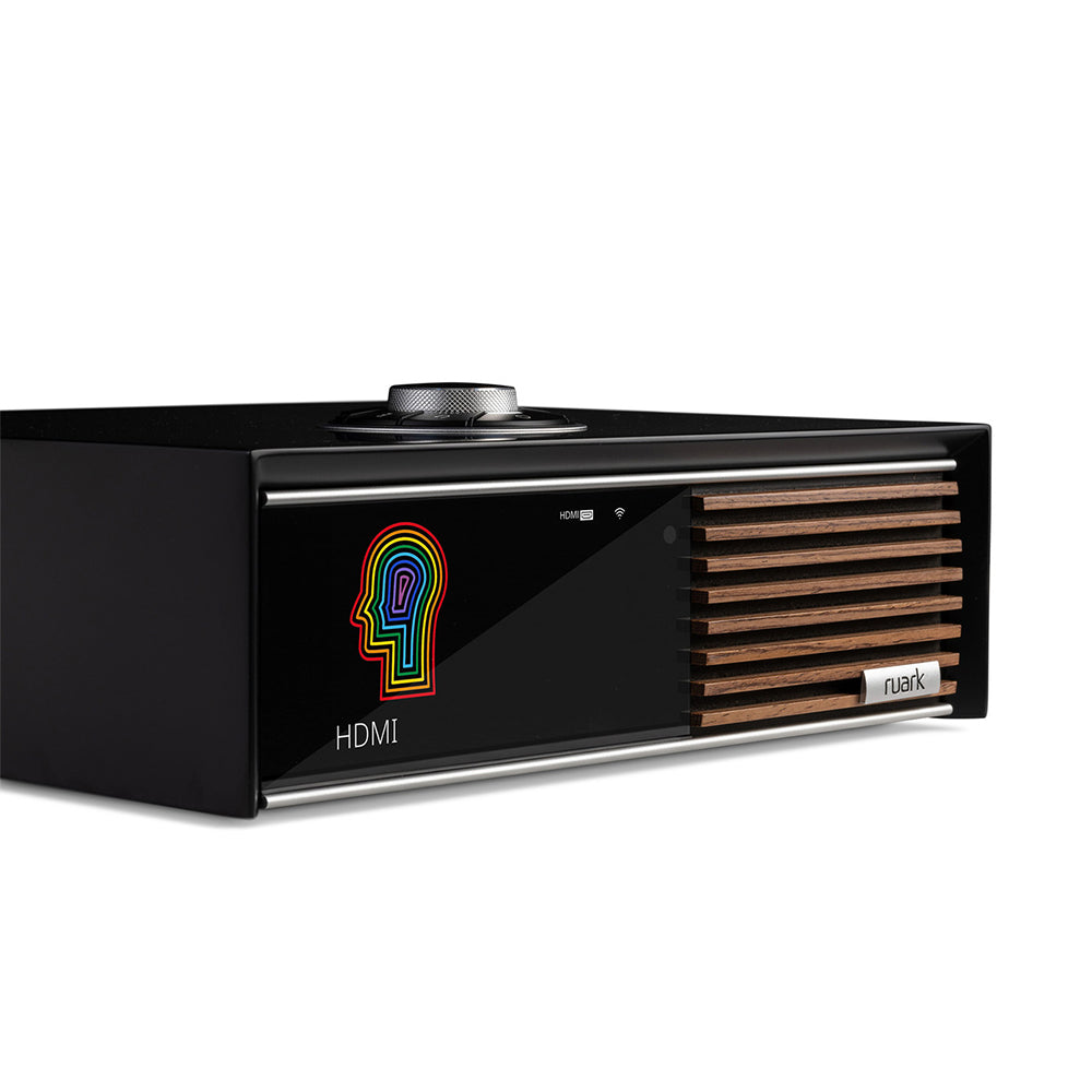 Ruark R610 Music Console with Klipsch R-60M Bookshelf Speakers Pair HiFi Package Black